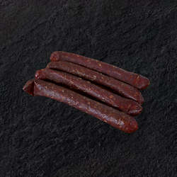 Meat wholesaling - except canned, cured or smoked poultry or rabbit meat: Wagyu Biersticks Garlic