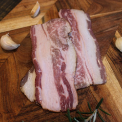 Meat wholesaling - except canned, cured or smoked poultry or rabbit meat: Wagyu Streaky Bacon