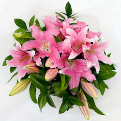 Florist: Pink Lily Bouquet