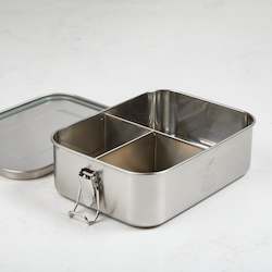 Bento Lunch Box - Stainless Steel, 1200ml - 3 compartments
