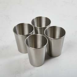 Kitchenware: Stainless Steel Tumblers 350ml (Sold Out) only available in sets with lids and straws