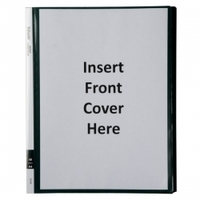 Display book with insert cover - 40 page green