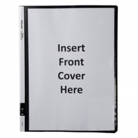 Display book with insert cover - 40 page black