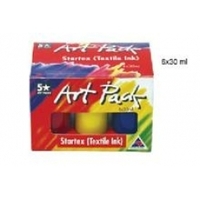 Artist supplies wholesaling: Textile Ink Startex Art Pack