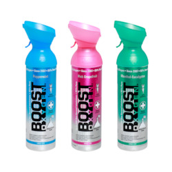 Flavoured Cans: Boost Oxygen Mixed Flavours 200 Breath (Large Size) - 3 Pack with Free Postage