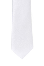 Clothing accessory: White Paisley III - Bow Tie the Knot
