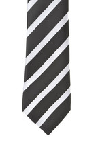 Clothing accessory: Black, White Stripe - Bow Tie the Knot