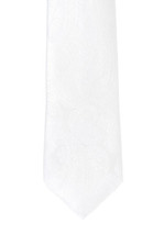 Clothing accessory: White Paisley I - Bow Tie the Knot