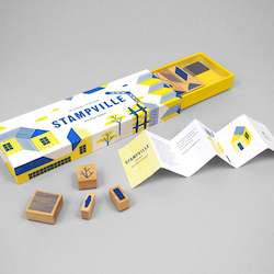 Graphic design service - for advertising: Stampville: 25 stamps + 2 ink pads