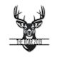 Deer Stag Head Personalised Monogram