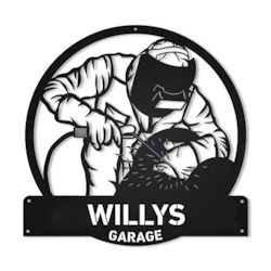 Manufacturing: Welding Garage Personalised Monogram