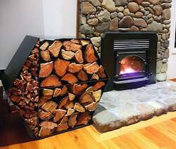 Corten Steel Firewood Stack
