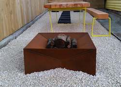 Manufacturing: WANAKA Fire Pit in Corten Natural Rust