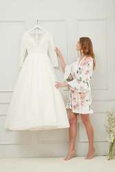 Internet only: Floral Robes - Bride & Bridesmaids