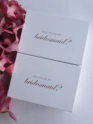 Internet only: Bridesmaid Proposal Box - Mini (White)