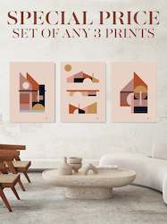 SET OF 3 ART PRINTS, Choose any 3 prints. Modern Mountain Art. Free Shipping Wor…
