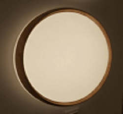 XD205-233L480    Round White Cover With Wooden Border LED Celling Light