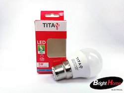 Titan LED Lamp G45 5W B22 6500K