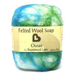 Ocean Felted Wool Soap