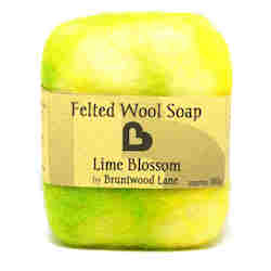 Lime Blossom Felted Wool Soap