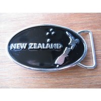 Clothing accessories: Map Oval Belt Buckle