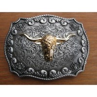 Clothing accessories: Texas Longhorn Western Belt Buckle