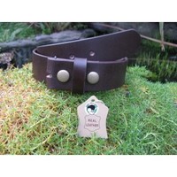Clothing accessories: BROWN LEATHER BELT 30mm