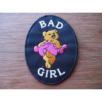 Clothing accessories: Bad Girl Embroidered Patch