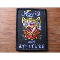 Clothing accessories: Angel With Attitude Embroidered Patch
