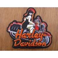 Clothing accessories: Harley Davidson Veronica Embroidered Patch