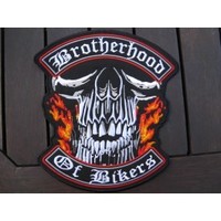 Brotherhood OF Bikers Embroidered Back Patch