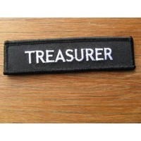 Clothing accessories: Office Bearers Treasurer Embroidered Patch