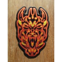 Clothing accessories: Tribal Demon Large Embroidered Patch