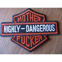 Highly Dangerous Embroidered Patch