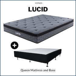 Hypnos Lucid Euro Top Mattress and Bed Base Queen