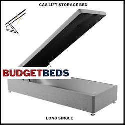 Bed: Gas Lift NZ Made Storage Bed - Long Single