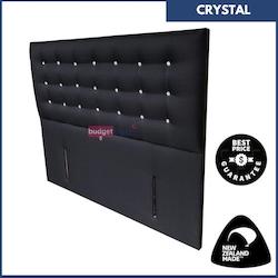 Bed: Crystal Headboard - King Single (NZ Made)