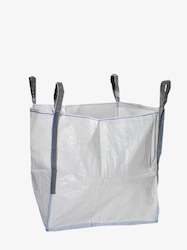 Bag or sack wholesaling - textile: TYPE A - CLEAN UP BULK BAGS | 1000kg | Open Top | Flat Bottom | 4 LIFTING LOOPS | 10 Bags