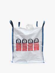 Bag or sack wholesaling - textile: TYPE F | 1000kg | Asbestos Bag | Duffle Top | Flat Bottom| 200 micron Liner | 1000 x 1000 x 1050 | 1 Bag