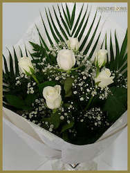 All: White Rose Bouquet