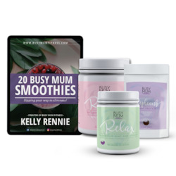 Frontpage: Busy Mum Relax Exclusive Bundle Offer Extra $10 Off + Free Postage & Smoothie Ebook