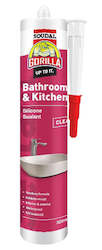 Hardware - domestic: Gorilla Bathroom & Kitchen Silicone Sealant 300ml White