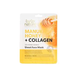 Masks: Manuka Honey + Collagen Sheet Face Mask