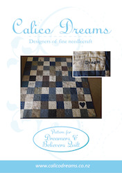 Pdf Patterns: CALICO DESIGNS Dreamer & Believers Quilt PDF Pattern