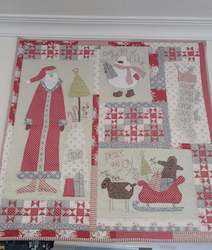 Christmas: Christmas applique wall hanging quilt