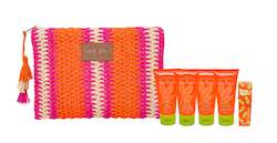Best Seller: Mini Beach Vibes 6-Piece Kit with Pink Stripey Clutch