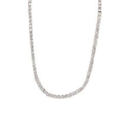 BIANC - Sterling Silver & Cubic Zirconia 'Tennis' Necklace