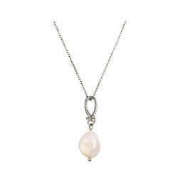 BIANC - Sterling Silver & Freshwater Pearl 'Cove' Necklace