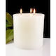 150mm x 150mm pillar candle â 3 wick - white