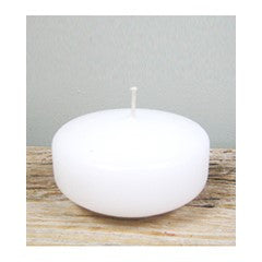 80mm white floating candle : NOTE: OUT OF STOCK, DUE MID SEPTEMBER